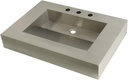 Kingston Brass GLTS31225 Kingston Commercial Console Sink Top, 31" x 22" x 5", Brushed