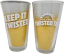 Twisted Tea Pint Glass - Set of 2