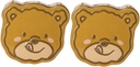 Luxshiny 2pcs Multifunctional Bear Tinplate Candy Box Cookie Jar Bright Colors for Festive Season