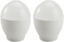 UPKOCH 2PCS Microwave Egg Cooker, Non-Stick Poached & Scrambled Egg Maker for Instant Breakfast, Plastic Steamer Cups (6.5x9.5cm) Home Kitchen​​