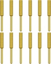 12 Pack Diamond Chainsaw Sharpener Burr Files 1/8" Shank, 3/16 Inch Replacement Sharpening Stones, Titanium Plated Sharpening Wheels Polishing Grinding Tool Grinding Bits (3/16 Inch/ 4.8 mm)