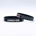 10 Pack Charlie Kirk A True Patriot Pray Justice Assassination Shooting Hero Freedom Merch USA Rubber Bracelets Silicone Wristbands Bracelets for Men&Women