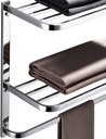 3-Tier Bathroom Shelf with Towel Bars, Stainless Steel Wall Mounting Rack,20Inch