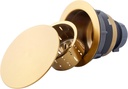 Kitchen Sink Drain Assembly,Gold Sink Strainer Opening 3 1/2",Gold Kitchen Sink Drain with Removable Basket