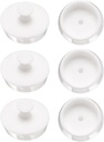 uxcell 6 Pcs Drain Stopper, Silicone Bathtub Stopper 1-9/16" to 1 5/8" Kitchen Sink Drain Stopper Bathroom Drain Plug with Handle for Laundry, Sink, Shower, Washbasin Cover