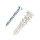 220pcs Dry Wall Anchors and Screws Kit,Drywall Screw Anchors,Including 110 Pcs Drywall Anchors and 110pcs #8 X 1-1/4"" Self-Drilling Screws, Suitable for 75-Pound Hanging, Home Decoration.