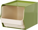 Coffee Pod Holder Tabletop Storage Case Utility Container Space Saving Display Box Teabag Shelf for Office Home Milk, green