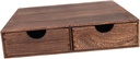 Coffee Pod Storage Organizer Box Wood Coffee Capsule Holder for Office Kitchen Counter Bar, Brown