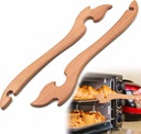 Oven Rack Puller, Wood Oven Rack Push Pull Tool, Prevent Scalding, Pull out Hot Racks Safely, Long Handle Toaster Oven Accessories,Suitable For Kitchen Oven, Air fryer,etc (2)