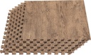 Forest Floor Farmhouse 5/8 Inch Thick Printed Foam Tiles, Premium Wood Grain Interlocking Foam Floor Mats, Anti-Fatigue Flooring – Stylish Flooring Solution, Barnwood Brown, 48 Sq Ft