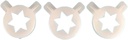 3 in 1 Hexagram Shaped Modeling Lids Nozzle Caps Soft Ice Cream Maker Accessories 29mm Inner Diameter ，Compatible for Ice Cream Machines