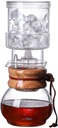 Tower Ice Coffee Maker Capacity Tea Tower,Cold Brew Drip Tower,Drip Tower Coffee Maker, Ice Cold Brew Dripper, Handmade Cold Brew Coffee Make with Adjustable Dripper, Detachable Glass Cold B