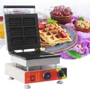 1650W 1750W Double Belgian Waffle Iron, 6 Slices, Nonstick Plates, Cool Touch Handles, Space Saving Storage,110V