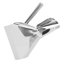 Fockety French Fry Bagger, Stainless Steel Scoop for Popcorn Snacks Desserts, with Comfortable Non Slip Handle, Dishwasher Safe for Cinemas Fast Food Pizzerias