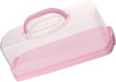 Portable Airtight Bread Box with Lid Rectangular Plastic Cake Keeper for Home Use Multi Functional Bread Saver Container for Muffins Cupcakes and Baked Goods
