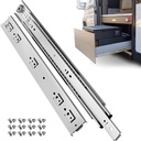 ToBeGreat 1 Pair Heavy Duty Drawer Slides 12 Inch 150 lb Load Capacity Side Mount Full Extension Ball Bearing Cabinet Rails Replacement Tool Box Runners Tracks Glides