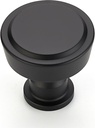 Ravinte 30 Pack Matte Black Kitchen Cabinet Knobs Single Hole Round Dresser Knobs Cabinet Hardware for Kitchen Dresser Drawers