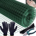 Hardware Cloth, 1/2 inch Mesh, 16 inch x 40 feet, 18 Gauge Chicken Wire, 100PCS Zip Ties, Cutting Pliers, Gloves for Chicken Coop, Rabbit Cages, Garden (1/2inch 16inx40ft)