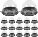 50pcs Boxes Single Cupcake Containers Box for Cake Mini Cupcake Container Cake Packaging Boxes Lid