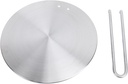 Stainless Steel Induction Adapter Plate, Quick Heat Conduction, with Detachable Handle for Multiple Cookers (24#)