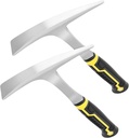2 Pack 30oz Weeding Mattock Hoe, Small Rock Pick Axe with A Pointed Head and Pick Axes for Digging, Mining, Carpenters, Geologists