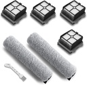 Replacement Parts for iFloor 3/Floor One S3 Wet Dry Vacuum Cleaner, 2 Pack Brush Rollers + 4 Pack Vacuum Filters