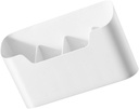 PRETYZOOM Hanging Storage Basket Wall Storage Box for Kitchen Bathroom White Large