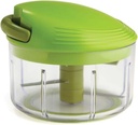 Pull Chop Manual Food Processor - 3 Cup Green - Vegetable Chopper, Fruit Dicer, Onion & Garlic Cutter