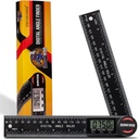 Digital Angle Finder Protractor, Angle Finder Ruler with 7inch/200mm, Angle Measuring Tool for Woodworking/Carpenter/Construction/DIY Measurement(2 Batteries Included) (Enhanced ABS)