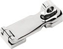 1 Pcs 3 Inch Marine Grade Door Hasp, 316 Stainless Steel Swivel Safety Hasp, Heavy Duty Door Hasp with Turning Padlock Eye Mount