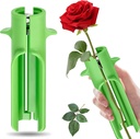 Rose Thorn Stripper Tool, Thorn and Leaf Remover for Roses, Flower Stem Cleaner Cutter, Green Floral Stripping Tool for Home, DIY, Gardening, Florist and Flower Shop Use