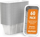 NUPICK 60 Pack Grease Cup Liners for Blackstone, Griddle Accessories for Blackstone 17"/22"/30"/28"/36" Griddle, Easy Cleaning Disposable Aluminum Grease Traps & Drip Pans for Blackstone Catcher, 5017
