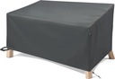 Patio Furniture Covers 2-Seater Outdoor Waterproof Heavy Duty Covers for Outdoor Furniture Sofa/Loveseat/Couch-Grey 76"Wx32.5"Dx33"H