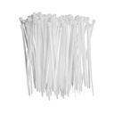 Zip Ties mici, Whitee Zip Ties 4 Inch 100 Pack, Nylon Cable Ties Self Locking Tie Straps, Heavy Duty clar zip cravate, Tiny Cable cravate pentru interior și exterior de OSXCAES (4" Alb)