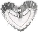 Bunuelos Mold Achappam Mold Rosette Iron Set Flower Round Star Rosette Metal Waffle Molds Rosette Timbale Molds Swedish Rosette and Timbale Set Aluminum Cookie Cutter (Heart)