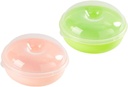 Unomor 2pcs Bread Storage Container Lids Fresh Keeping Bread Box Sandwich Storage Holder Kitchen Container Box for Home