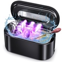 Ultrasonic Jewelry Cleaner, 48KHz Professional Ultrasonic Cleaner for Eyeglasses, Rings, Retainers, Dentures, 30W Jewelry Cleaner Ultrasonic Machine with Dual Cleaning Modes, Digital Timer