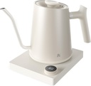 Greater Goods Electric Gooseneck Kettle, 1200W Stainless Steel with Precision Temperature Control, Fast Boil, BPA-Free, Ideal for Pour Over Coffee and Tea,1L (Birch)