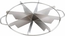 Winco 8-Cut Stainless Steel Pie Cutters Medium