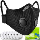 BASE CAMP M Plus Masca de praf, Masca de fata Reutilizabil respirabil cu 6 filtre de carbon activate pentru prelucrarea lemnului Constructie de cosit Grinding (Modern1)