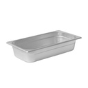Chef's Supreme - 2.5" Third Size Stainless Steam Table Pan, Each