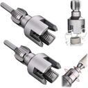 2PCS Dual-Function Pipe Threading Tool Set - Integrated Internal & External Thread Cutter, Compatible with 1/2'', 3/4'', Dies - Electric Drill-Ready PVC & Plastic Pipe Threader Kit for Home Repairs
