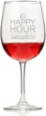 It's Happy Hour Somewhere Wine Glass