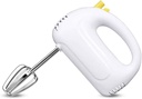 Professional Handheld Whisk 5-Speed Turbo Button Electric Hand Mixer, Stainless Steel Twisted Wire Beaters and Whisk fine